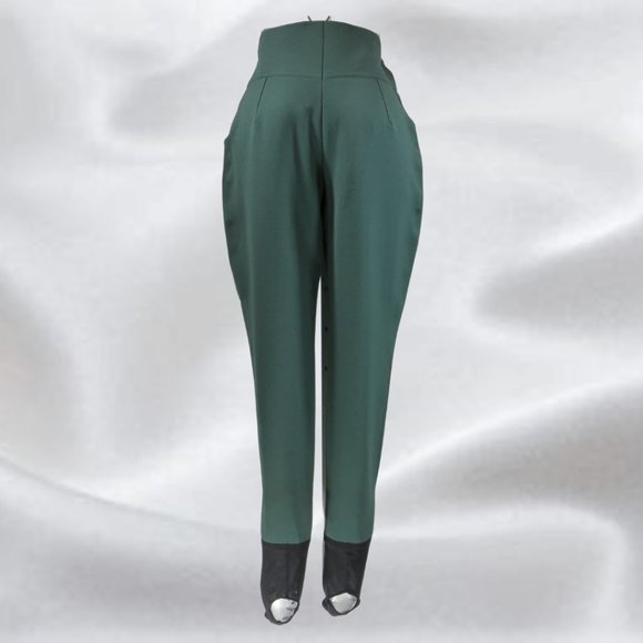 BOGNER Green Stirrup Ski Pants in Size 26" - Picture 2 of 6